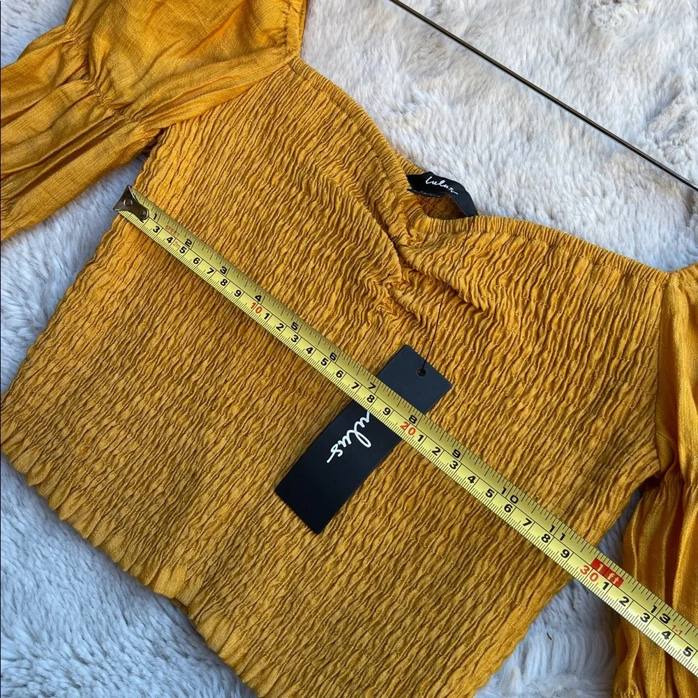 Lulu’s Mustard Smocked Blouse